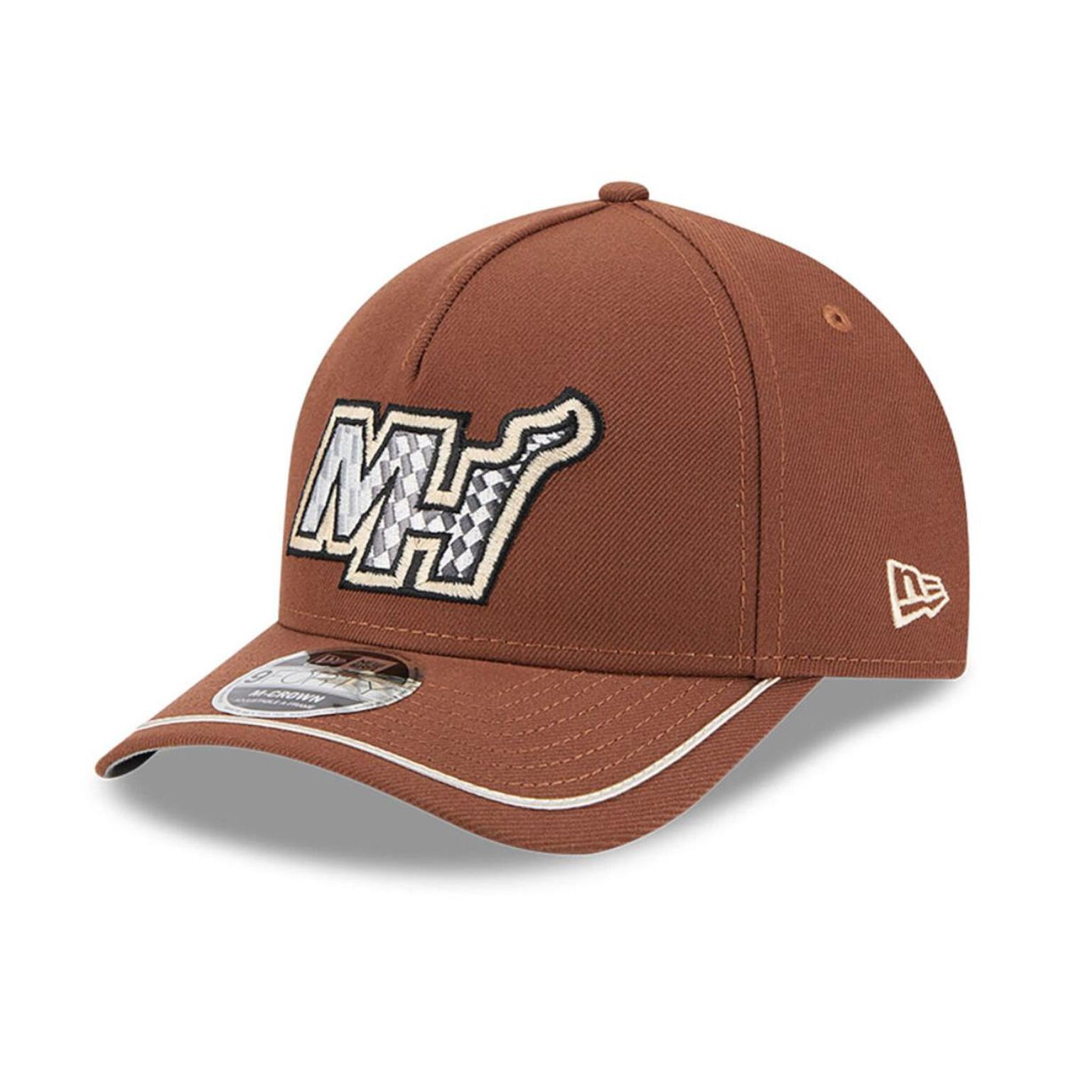Gorra 9forty Miami Heat Nba New Era Motorsport Dark Brown image number 0.0